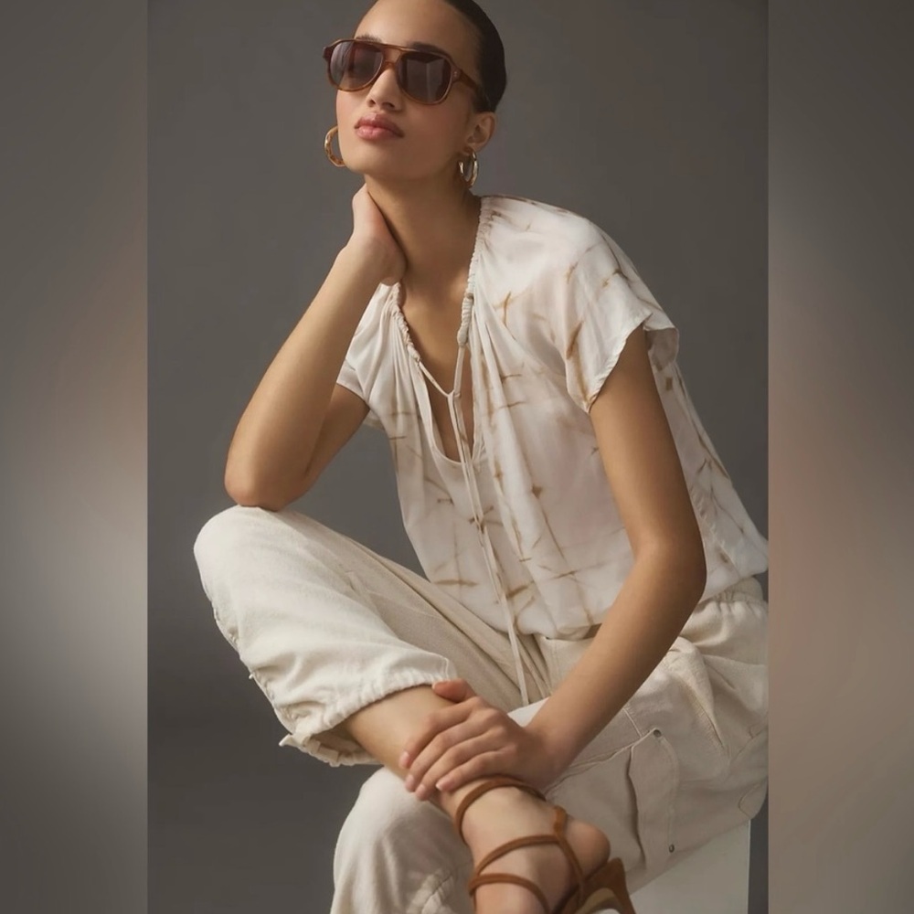 Anthropologie Cloth & Stone Peasant Blouse - Picture 1 of 9